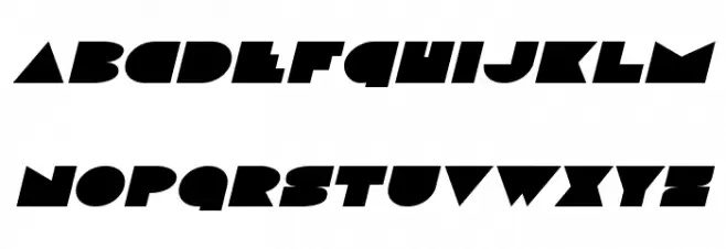 Disco Deck Expanded Italic Schriftart Groß