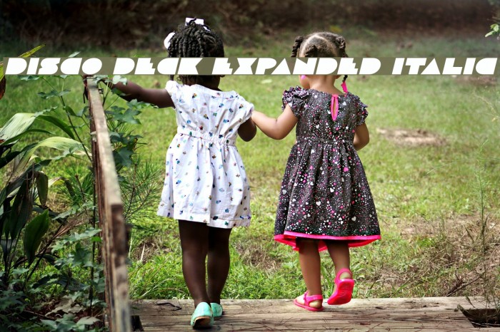 Disco Deck Expanded Italic Example 1