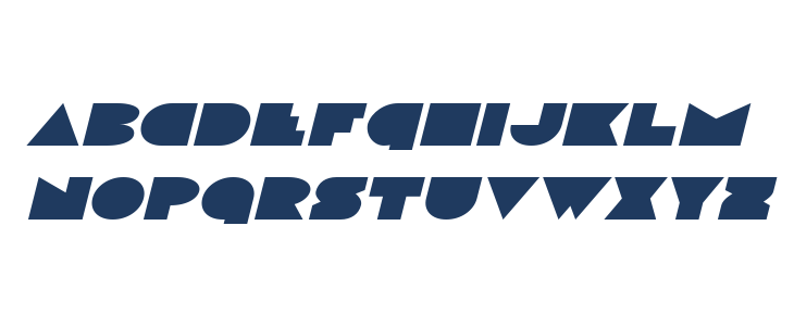 Disco Deck Expanded Italic Lowercase