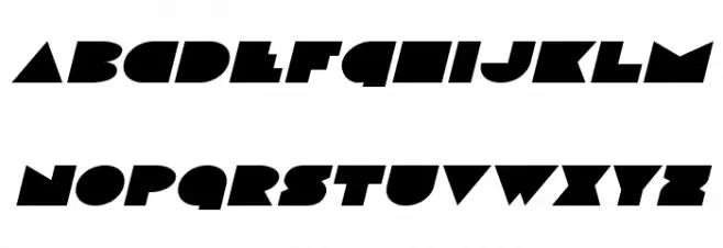 Disco Deck Expanded Italic 字体 小写
