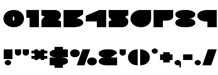 Disco Deck Expanded Font OTHER CHARS