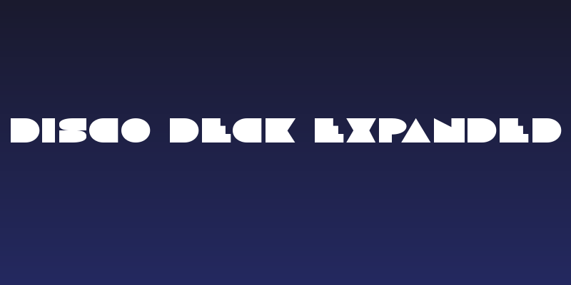 Disco Deck Expanded Social Header