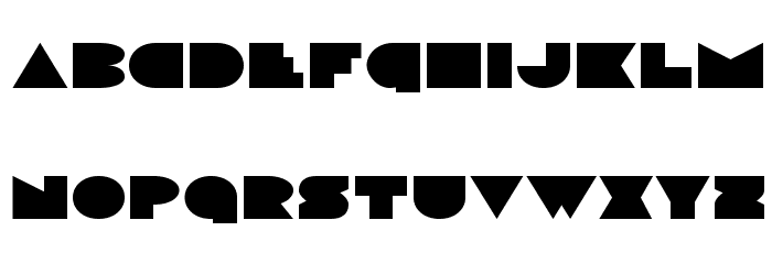 Disco Deck Expanded Font LOWERCASE