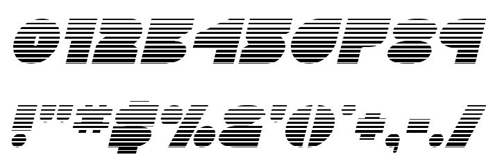 Disco Deck Gradient Italic Font OTHER CHARS