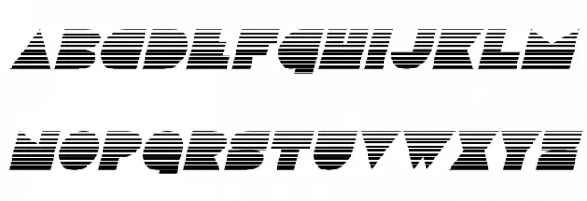 Disco Deck Gradient Italic Шрифта ВЕРХНИЙ