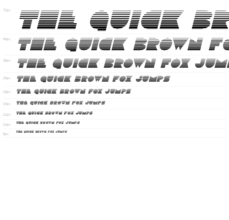 Disco Deck Gradient Italic Waterfall