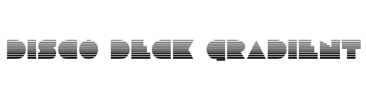 Disco Deck Gradient  免费字体下载