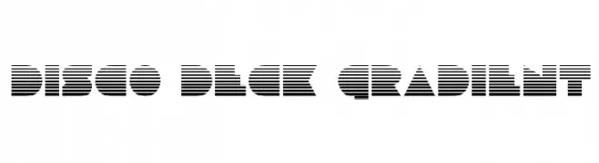 Disco Deck Gradient  Frei Schriftart Herunterladen