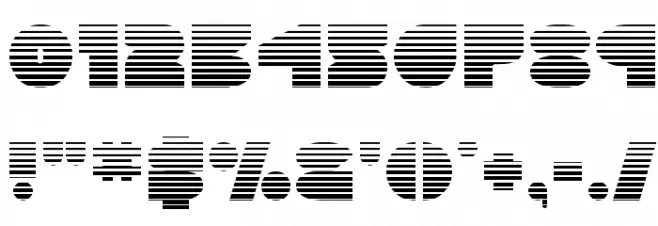 Disco Deck Gradient Font OTHER CHARS