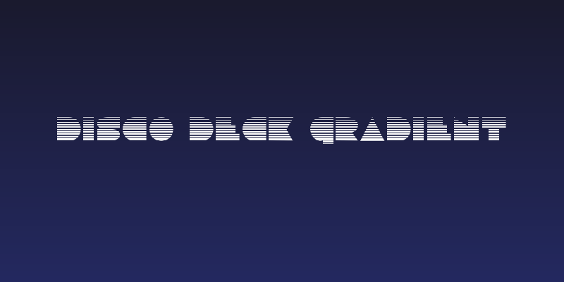 Disco Deck Gradient Social Header