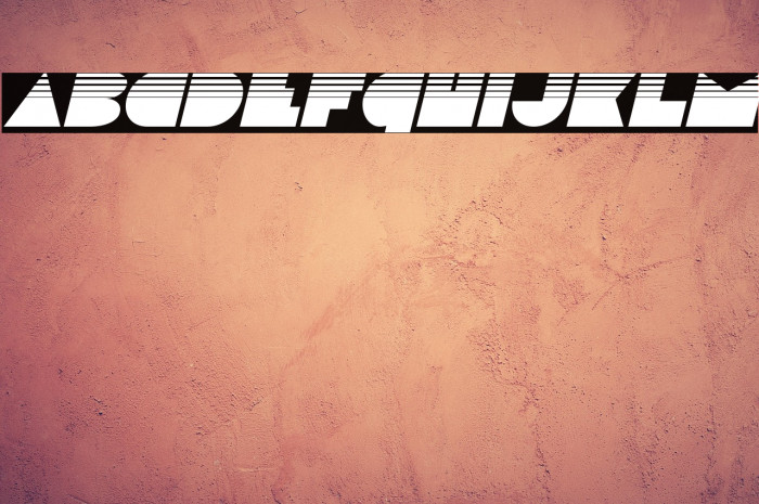 Disco Deck Halftone Italic Example 3