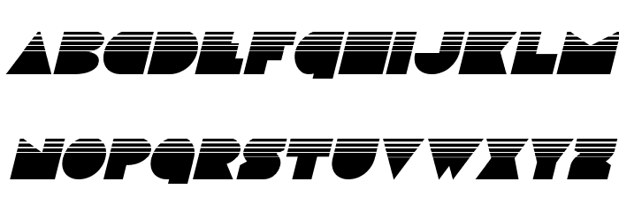Disco Deck Halftone Italic Font LOWERCASE