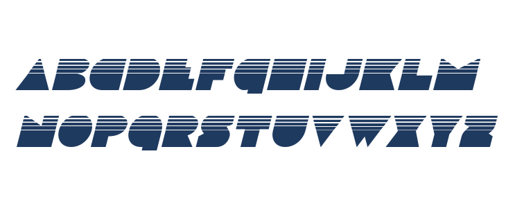 Disco Deck Halftone Italic Lowercase