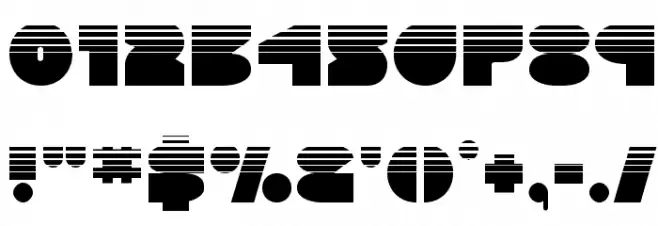 Disco Deck Halftone Font OTHER CHARS