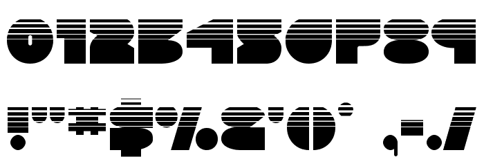 Disco Deck Halftone Font OTHER CHARS