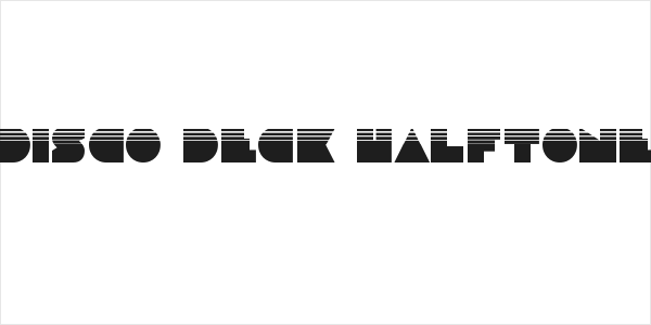 Disco Deck Halftone Logo