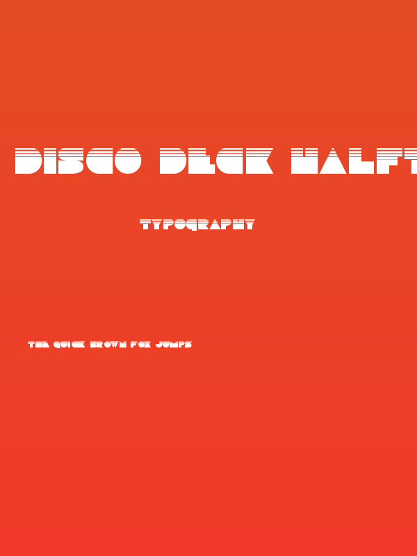 Disco Deck Halftone Poster