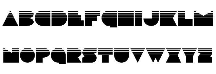 Disco Deck Halftone Font LOWERCASE