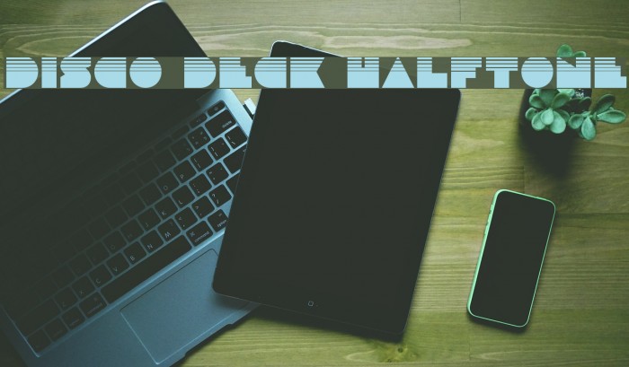 Disco Deck Halftone Font examples