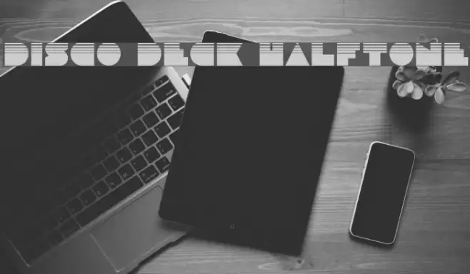 Disco Deck Halftone Font examples