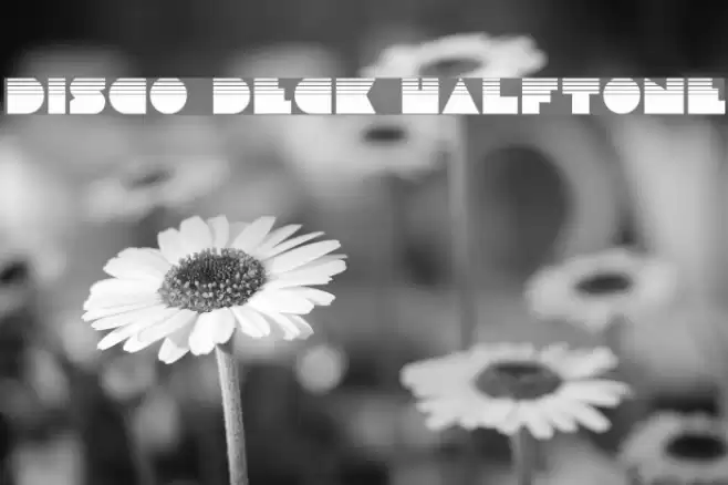 Disco Deck Halftone Font examples