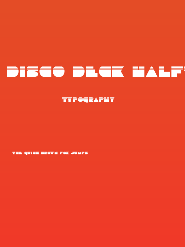 Disco Deck Halftone Poster