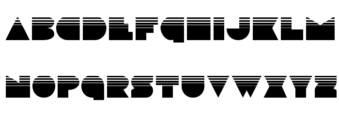 Disco Deck Halftone Font LOWERCASE