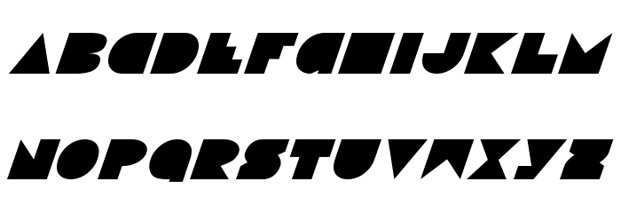 Disco Deck Italic Font LOWERCASE