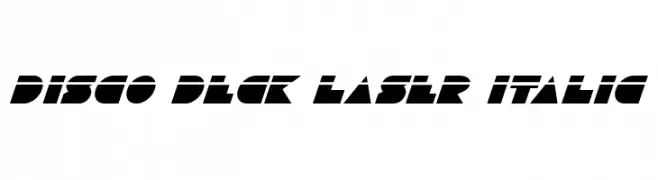 Disco Deck Laser Italic  Frei Schriftart Herunterladen