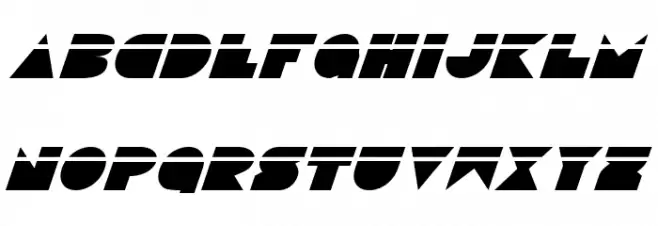 Disco Deck Laser Italic Caratteri MAIUSCOLE
