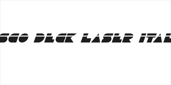 Disco Deck Laser Italic Logo