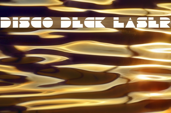 Disco Deck Laser Font examples