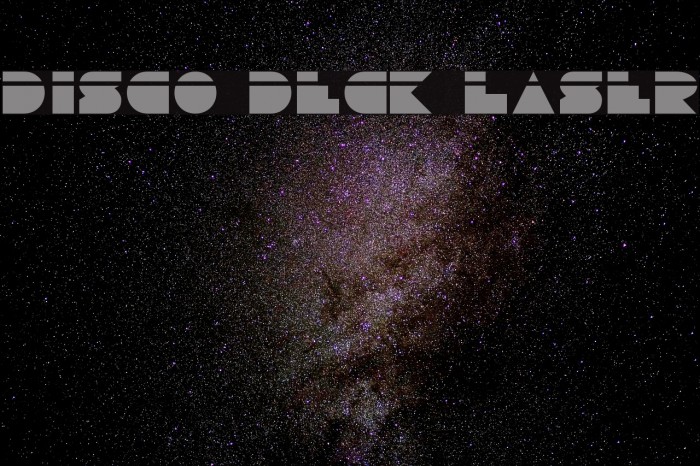 Disco Deck Laser Font examples