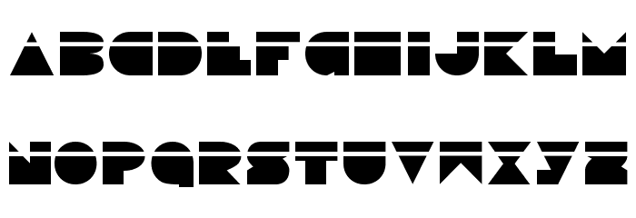 Disco Deck Laser Font LOWERCASE