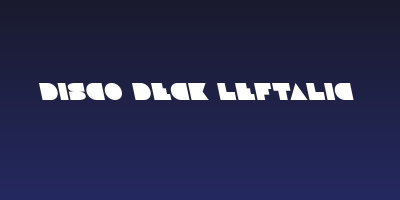 Disco Deck Leftalic Social Header