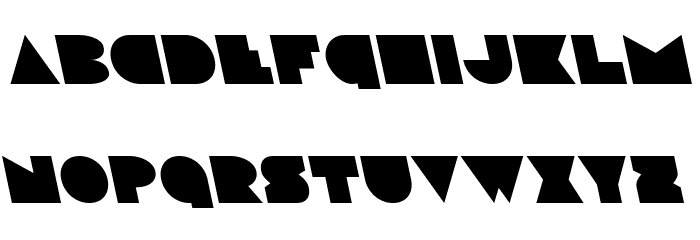 Disco Deck Leftalic Font LOWERCASE