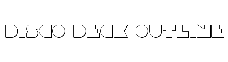 Disco Deck Outline  Frei Schriftart Herunterladen