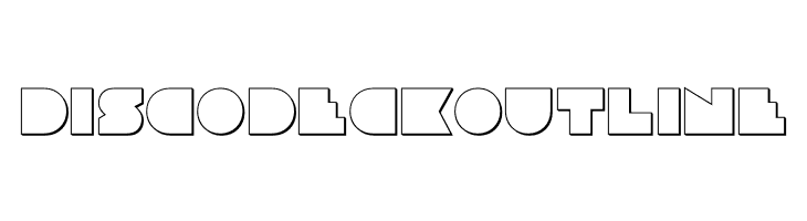 Disco Deck Outline  Descarca Fonturi Gratis
