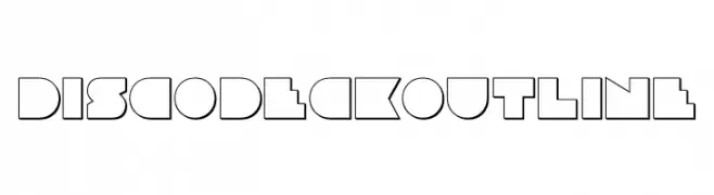 Disco Deck Outline  Frei Schriftart Herunterladen
