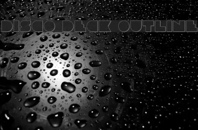 Disco Deck Outline Font examples