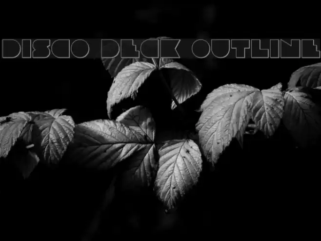 Disco Deck Outline Font examples