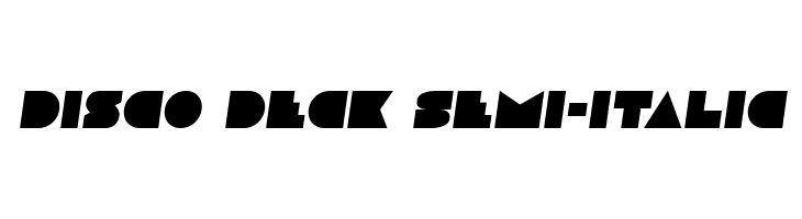 Disco Deck Semi-Italic  免费字体下载
