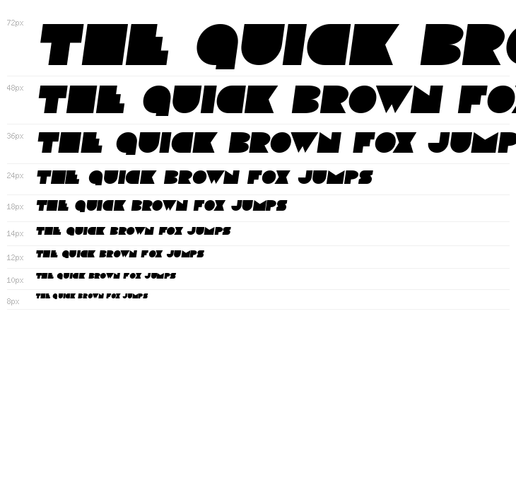 Disco Deck Semi-Italic Waterfall