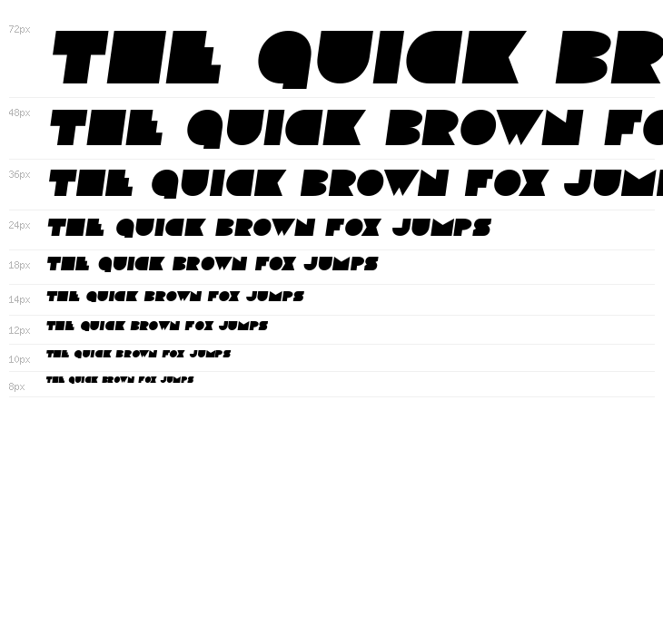 Disco Deck Semi-Italic Waterfall