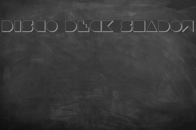 Disco Deck Shadow Font examples