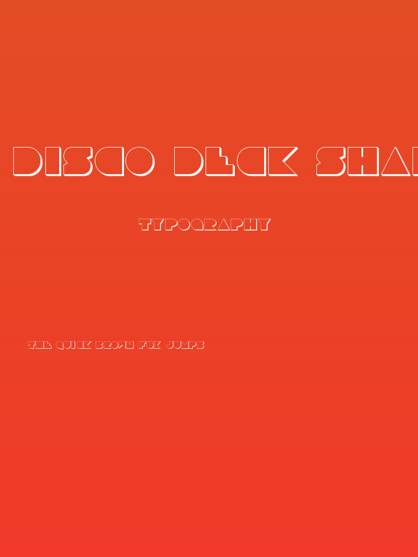 Disco Deck Shadow Poster