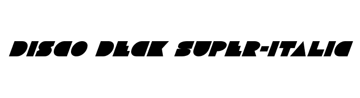 Disco Deck Super-Italic  font caratteri gratis