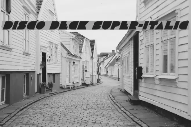 Disco Deck Super-Italic Font examples