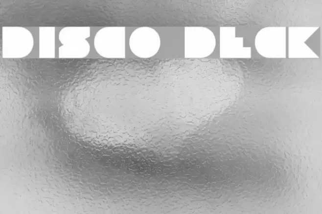 Disco Deck Font examples