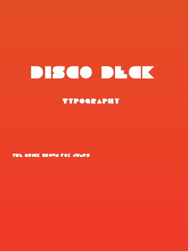 Disco Deck Poster
